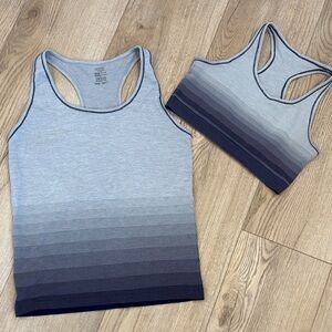 Yummie by Heather Thomson Racer Back Athletic Tank and Matching Sports Bra